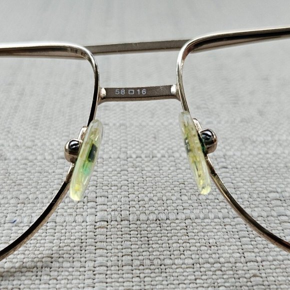 Swank Optical Vintage Men Eyeglasses Gold Tone KODIAK 58[]16 140 Glasses - Picture 9 of 11